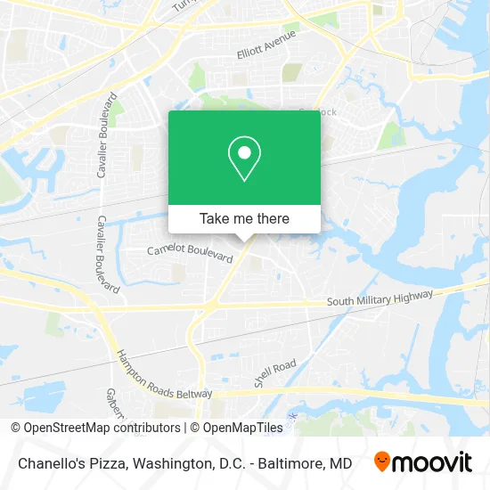 Chanello's Pizza map