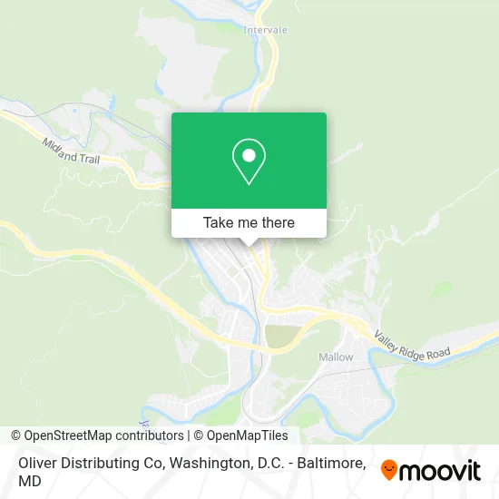 Oliver Distributing Co map