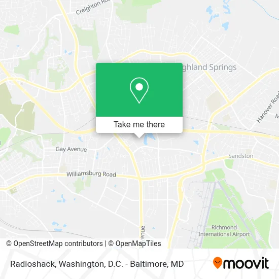 Radioshack map