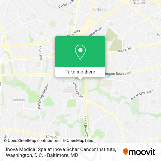 Inova Medical Spa at Inova Schar Cancer Institute map