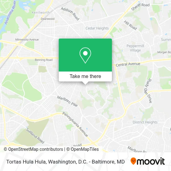 Tortas Hula Hula map