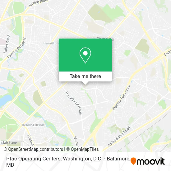 Ptac Operating Centers map