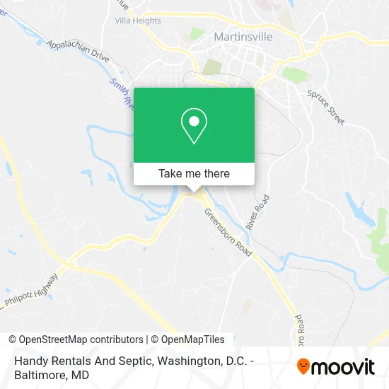 Handy Rentals And Septic map
