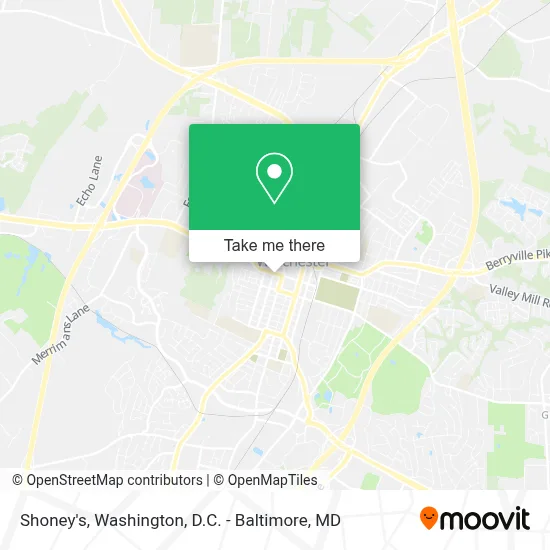 Shoney's map
