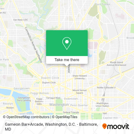 Gameon Bar+Arcade map