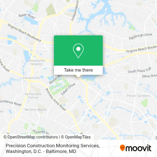 Precision Construction Monitoring Services map