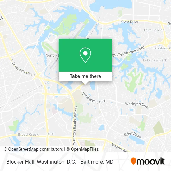 Blocker Hall map