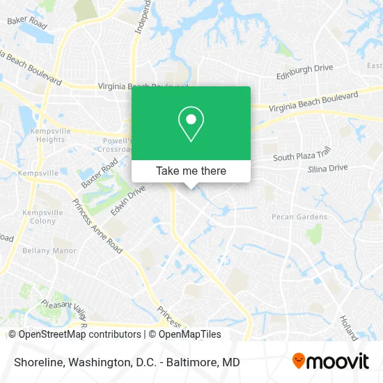 Shoreline map