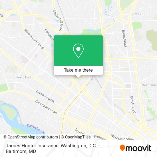James Hunter Insurance map