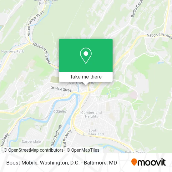 Boost Mobile map