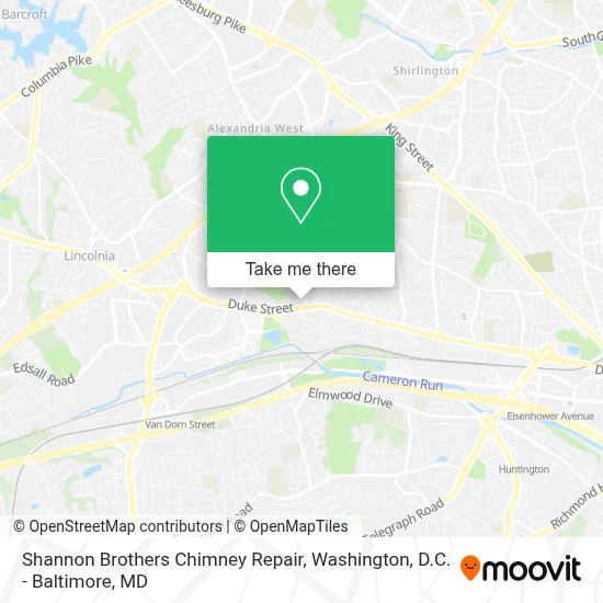 Shannon Brothers Chimney Repair map