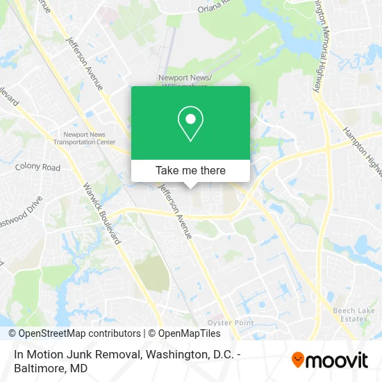 In Motion Junk Removal map