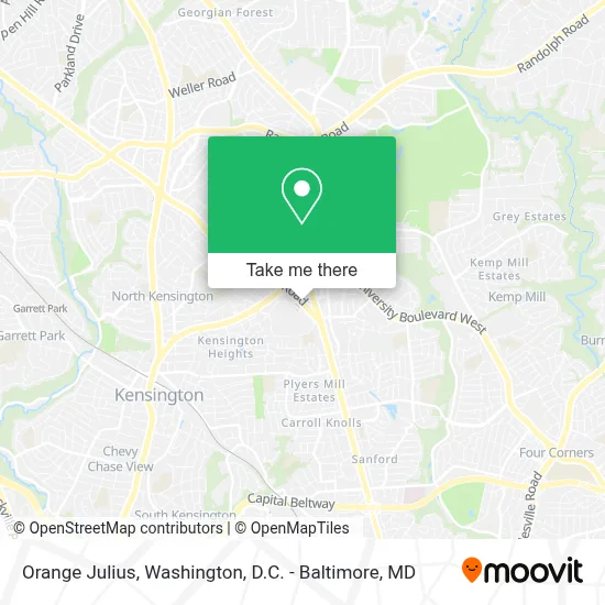 Orange Julius map