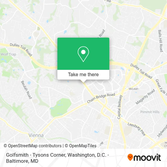 Golfsmith - Tysons Corner map