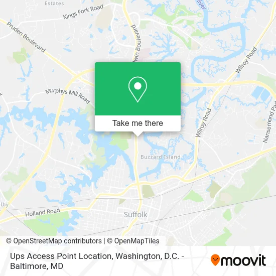 Ups Access Point Location map