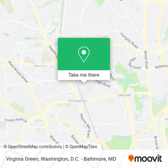 Virginia Green map