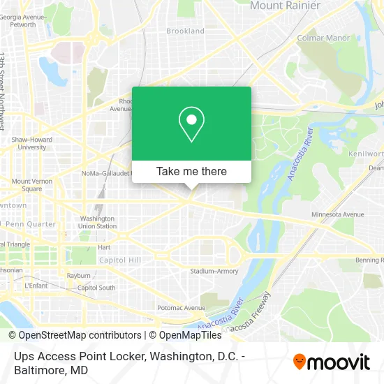 Ups Access Point Locker map