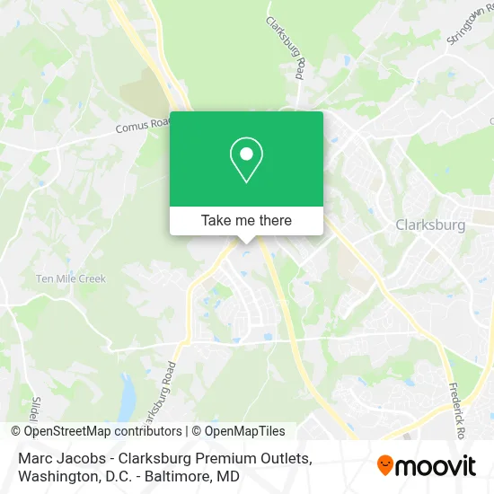Marc Jacobs - Clarksburg Premium Outlets map