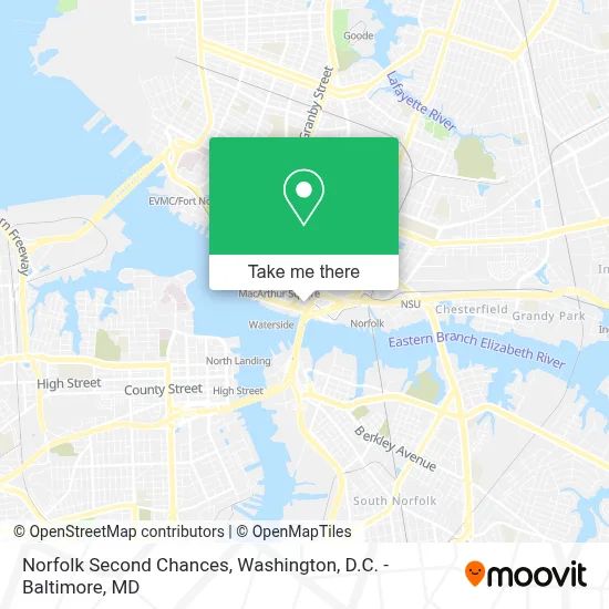 Norfolk Second Chances map