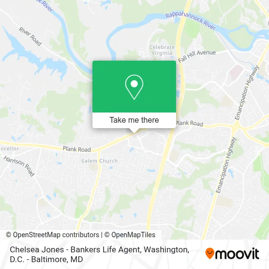Chelsea Jones - Bankers Life Agent map
