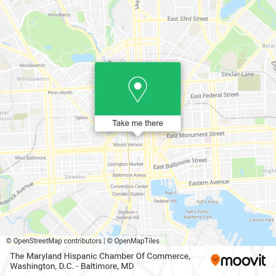 The Maryland Hispanic Chamber Of Commerce map