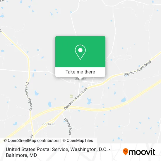 United States Postal Service map