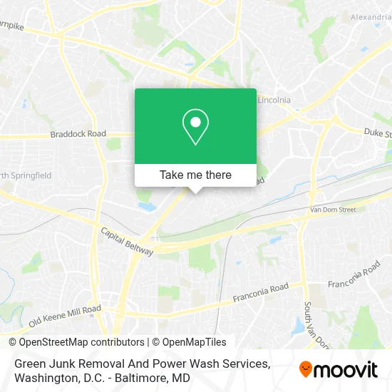 Green Junk Removal And Power Wash Services map