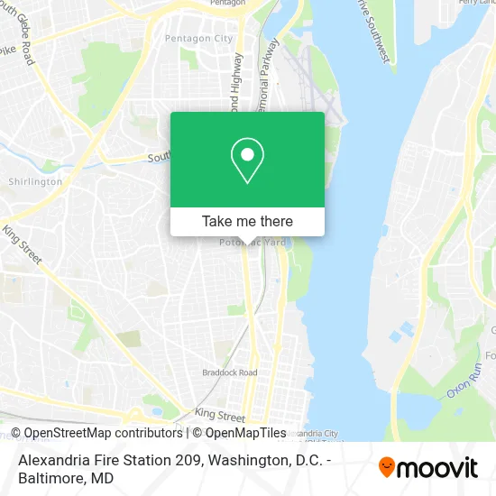 Alexandria Fire Station 209 map
