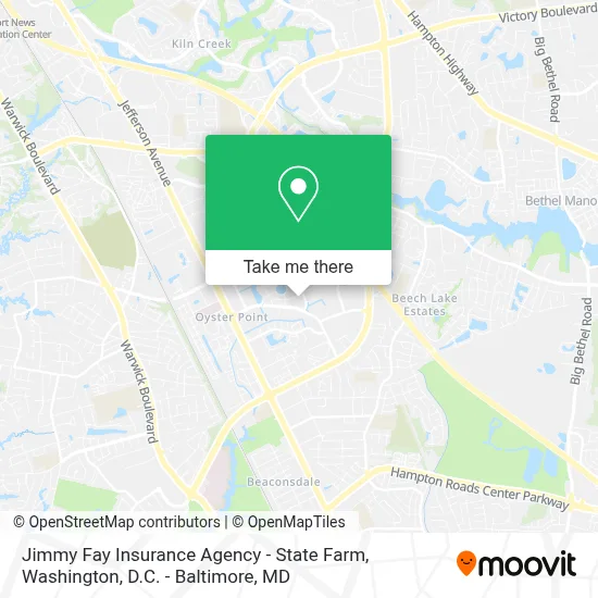 Jimmy Fay Insurance Agency - State Farm map