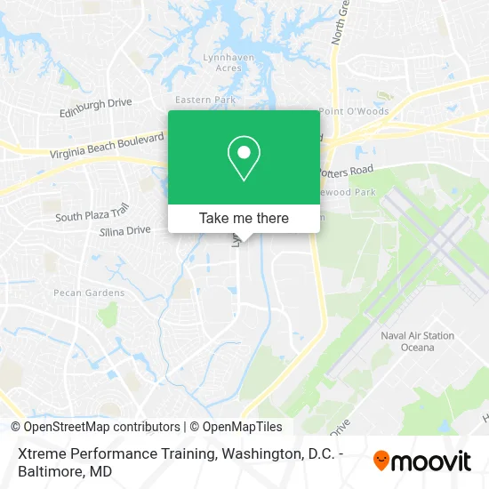Xtreme Performance Training map