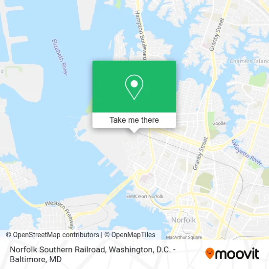 Norfolk Southern Railroad map