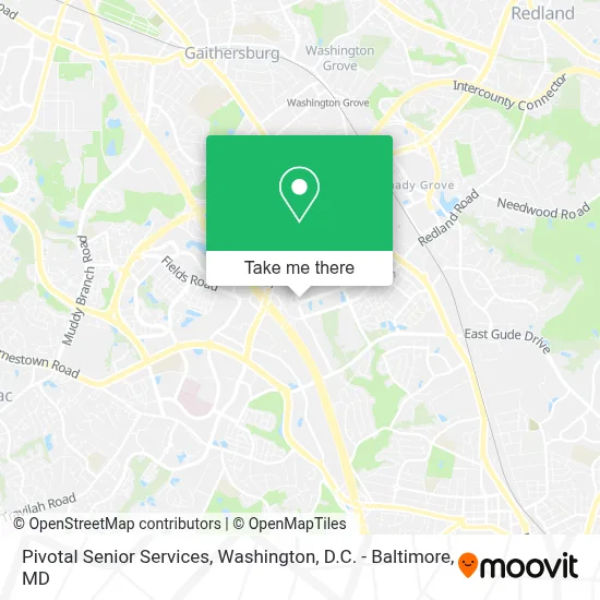 Pivotal Senior Services map