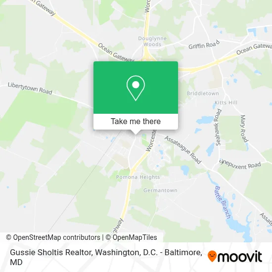 Gussie Sholtis Realtor map