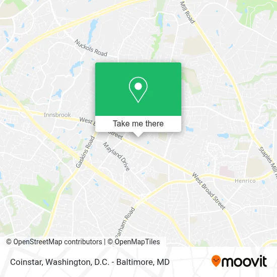 Coinstar map