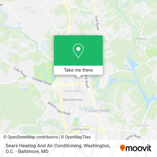 Sears Heating And Air Conditioning map