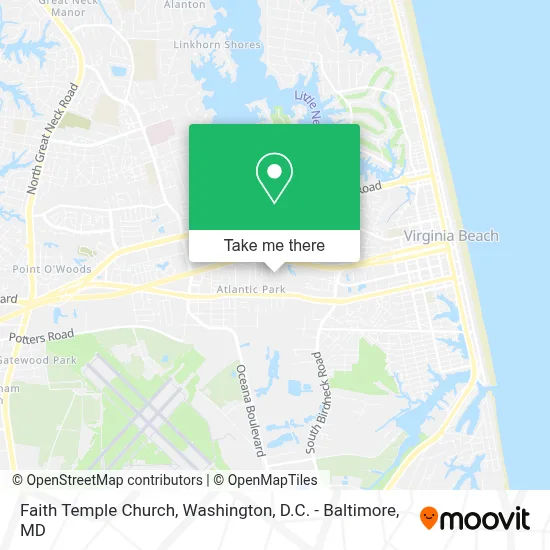 Faith Temple Church map