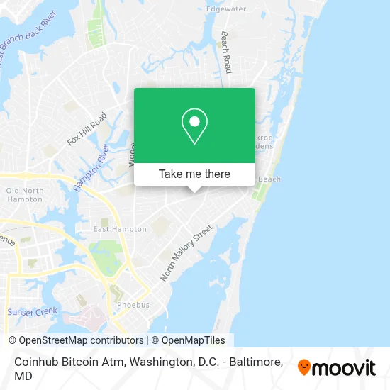 Coinhub Bitcoin Atm map