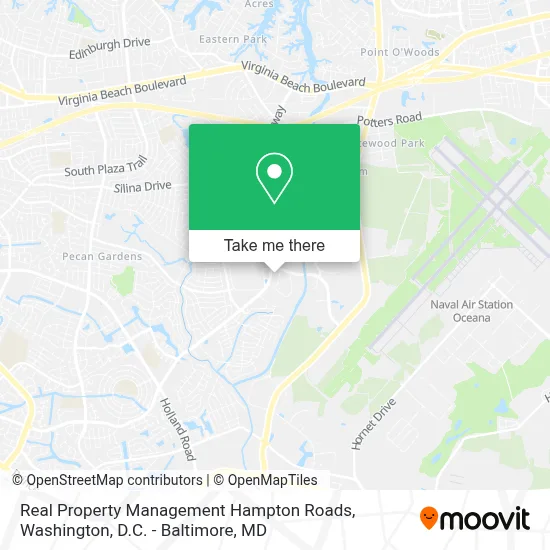 Real Property Management Hampton Roads map