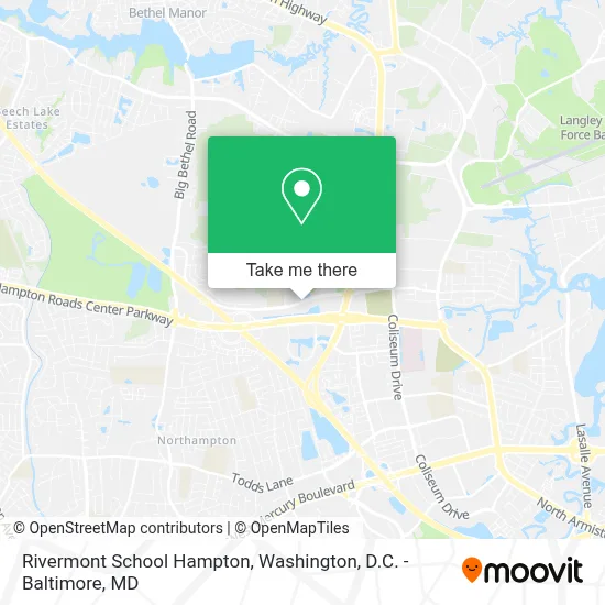 Rivermont School Hampton map
