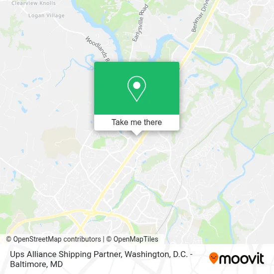 Ups Alliance Shipping Partner map