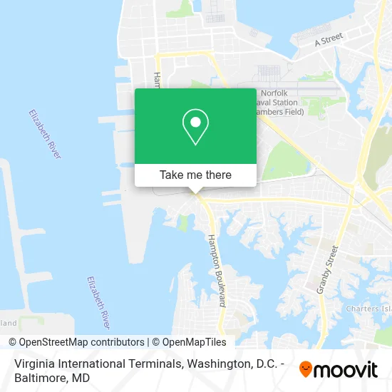 Virginia International Terminals map