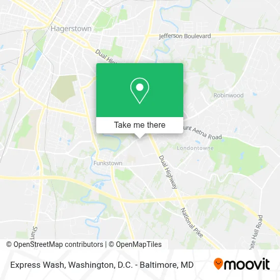 Express Wash map