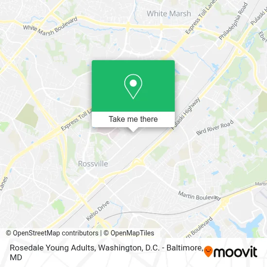Rosedale Young Adults map