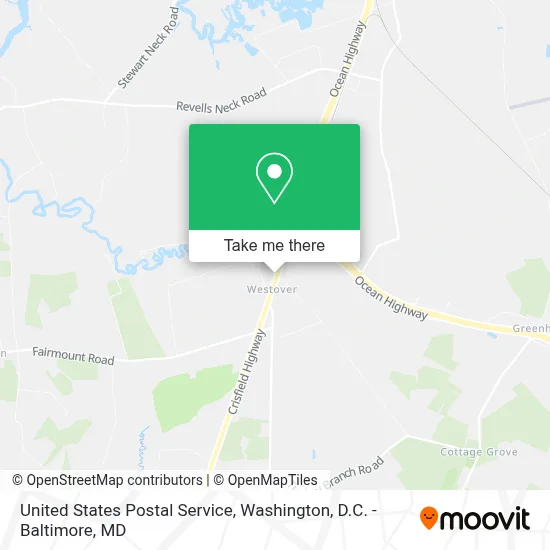United States Postal Service map