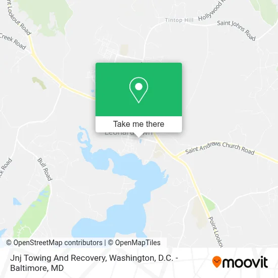 Jnj Towing And Recovery map