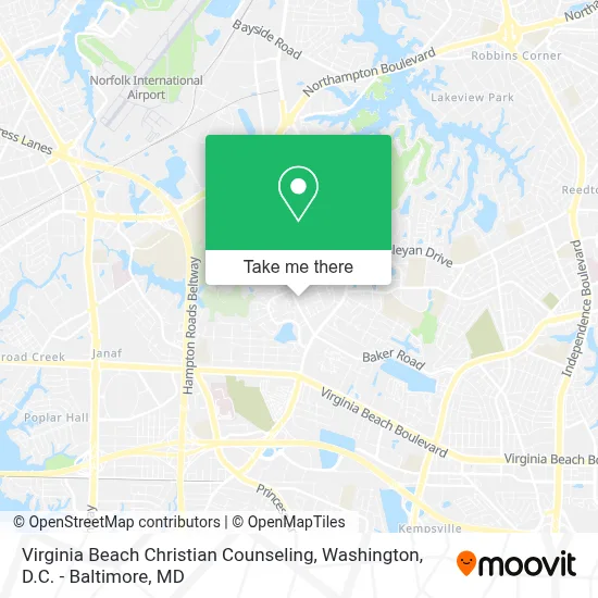 Virginia Beach Christian Counseling map