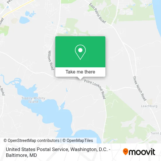 United States Postal Service map