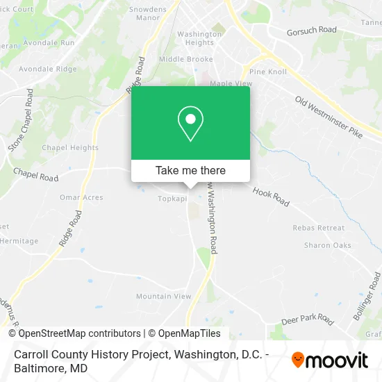 Carroll County History Project map