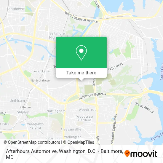 Afterhours Automotive map