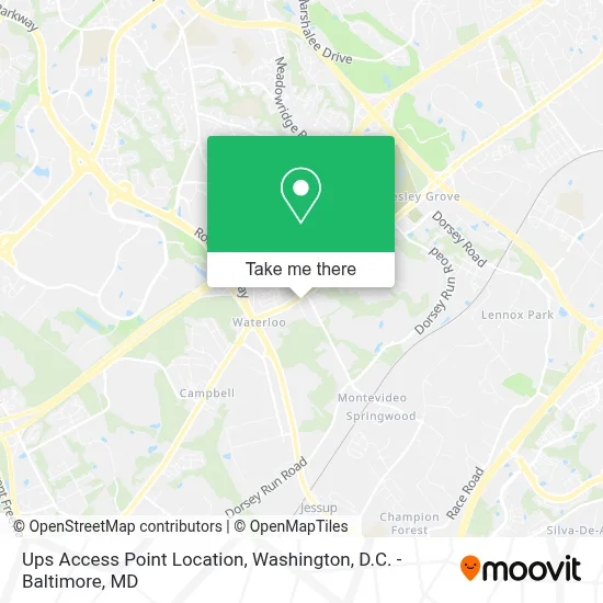 Ups Access Point Location map